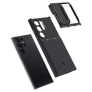 Etui telefónu Spigen Optik Armor pre Samsung Galaxy S23 Ultra Black