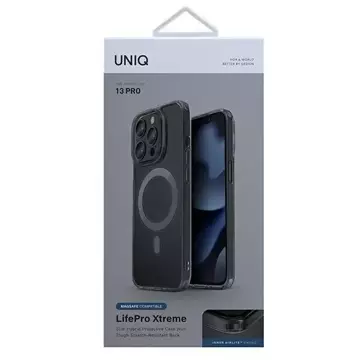 Etui telefónu UNIQ LifePro Xtreme pre Apple iPhone 13 Pro / 13 6,1" magsafe dymny/smoke