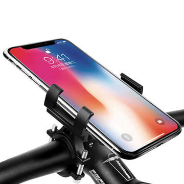 Extreme Bike Alu držiak na bicykel na riadidlá na telefón na kolobežku čierny Bezpečnostný popruh