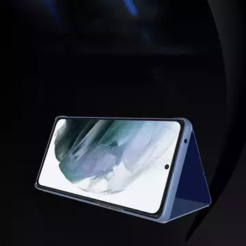 Flipový kryt Clear View Case pre Samsung Galaxy S22 Ultra ružový