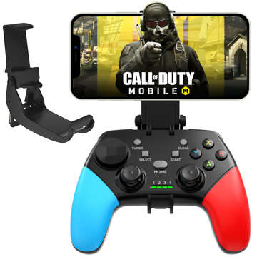 Gamepad Pad Wireless Bluetooth Alogy Herný ovládač Držiak telefónu Android iOS PS3 PS4 PC TV Nintendo Switch Joystick čierny