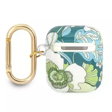 Guess GUA2HHFLN kryt AirPods zielony/green Flower Strap Collection