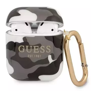 Guess GUA2UCAMG kryt AirPods czarny/black Camo Collection