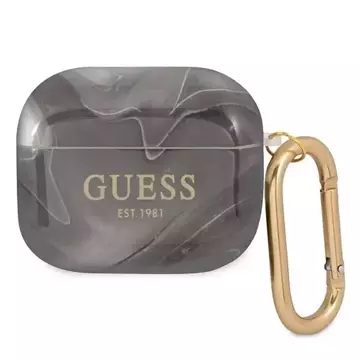 Guess GUA3UNMK AirPods 3 kryt czarny/black Marble Collection