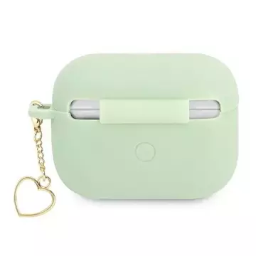 Guess GUAPLSCHSN AirPods Pro kryt zielony/green Silicone Charm Heart Collection