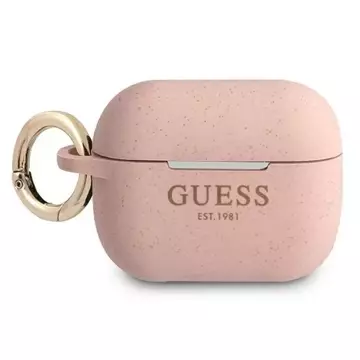 Guess GUAPSGGEP kryt AirPods Pro ružový / ružový Silicone Glitter