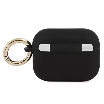 Guess GUAPSSSK AirPods Pro obal czarny/black Silicone Vintage Script