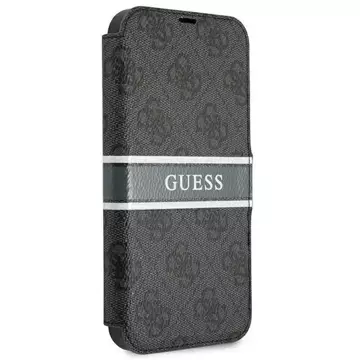 Guess GUBKP13S4GDGR iPhone 13 mini 5,4" szary/grey book 4G Stripe