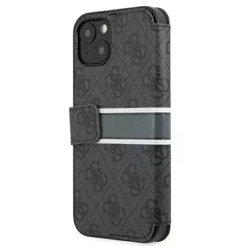 Guess GUBKP13S4GDGR iPhone 13 mini 5,4" szary/grey book 4G Stripe