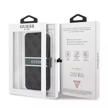 Guess GUBKP13S4GDGR iPhone 13 mini 5,4" szary/grey book 4G Stripe