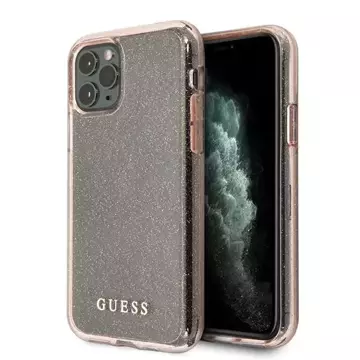 Guess GUHCN58PCGLPI iPhone 11 Pro Różowy/ružové pevné puzdro Glitter