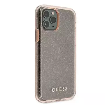 Guess GUHCN58PCGLPI iPhone 11 Pro Różowy/ružové pevné puzdro Glitter