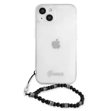 Guess GUHCP13MKPSBK iPhone 13 6,1" priehľadné pevné puzdro Black Pearl