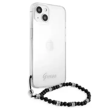 Guess GUHCP13MKPSBK iPhone 13 6,1" priehľadné pevné puzdro Black Pearl