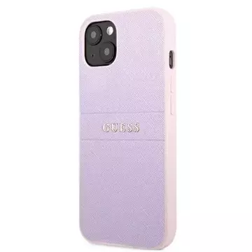 Guess GUHCP13MPSASBPU iPhone 13 6,1" purpurovo/fialová Saffiano Hot Stamp