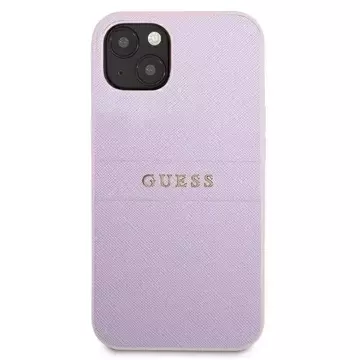 Guess GUHCP13MPSASBPU iPhone 13 6,1" purpurovo/fialová Saffiano Hot Stamp