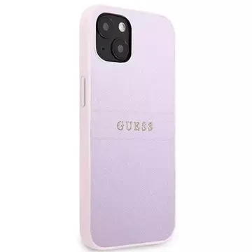 Guess GUHCP13MPSASBPU iPhone 13 6,1" purpurovo/fialová Saffiano Hot Stamp