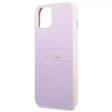 Guess GUHCP13MPSASBPU iPhone 13 6,1" purpurovo/fialová Saffiano Hot Stamp