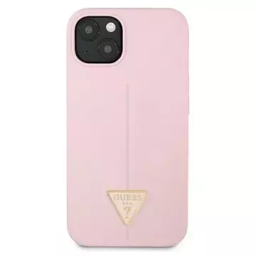 Guess GUHCP13MSLTGU iPhone 13 6,1" fioletowy/fialový pevný obal silikónový trojuholník