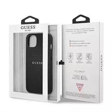 Guess GUHCP13SPSASBBK iPhone 13 mini 5,4" čierny/čierny remienok Saffiano