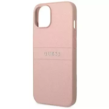 Guess GUHCP14MPSASBPI puzdro pre Apple iPhone 14 Plus 6,7" ružový/ružový Saffiano Strap