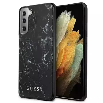 Guess GUHCS21MPCUMABK S21 G996 čierne/čierne pevné puzdro Marble