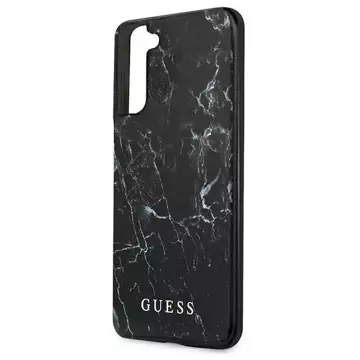 Guess GUHCS21MPCUMABK S21 G996 čierne/čierne pevné puzdro Marble