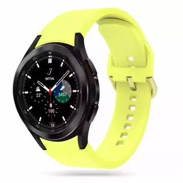 Gumový remienok Iconband pre hodinky Samsung Galaxy Watch 4/5/5 Pro (40/42/44/45/46 mm) žltý