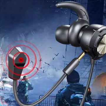 Herné slúchadlá do uší WK Design YB01 Gaming Series 3,5 mm mini-jack mikrofón červený (YB01-červený)