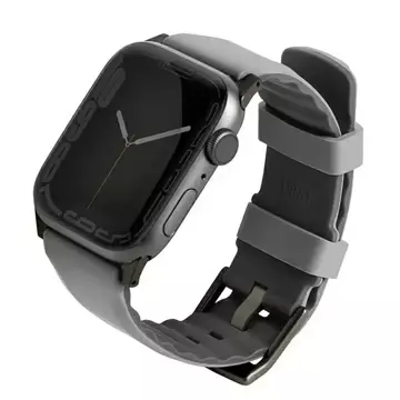 Hodinky UNIQ Linus Apple Watch Series 4/5/6/7/8/SE/SE2/Ultra 42/44/45mm Airosoft Silicone szary/kriedovo siva