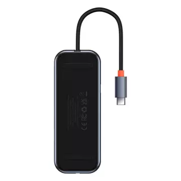 Hub 5w1 Baseus AcmeJoy série USB-C do 2xUSB 3.0 USB 2.0 USB-C PD RJ45 (szary)