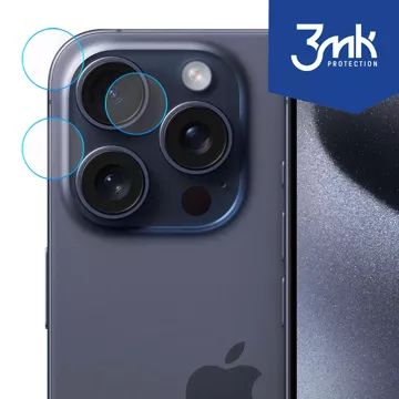 Hybridné sklo na fotoaparát pre Apple iPhone 16 Ochranná sada objektívu 3mk Sada 4 kusov