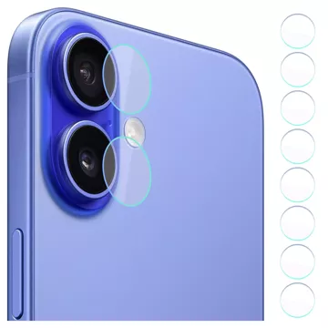 Hybridné sklo na fotoaparát pre Apple iPhone 16 Ochranná sada objektívu 3mk Sada 4 kusov