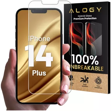 Hybridné sklo pre obrazovku Apple iPhone 14 Plus Alogy Flexi Glass 9H Case Friendly plochá obrazovka