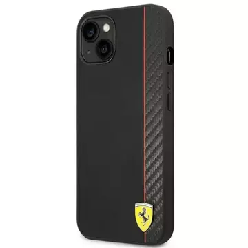 Ide o telefón Ferrari FEHCP14MAXBK pre Apple iPhone 14 Plus 6,7" čierny/čierny pevný obal Carbon