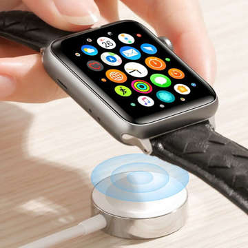 Indukčný nabíjací kábel 120 cm UltraBoost magnetický nabíjací kábel pre Apple Watch White