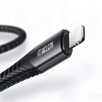 Joyroom MFI kábel USB typu C – Lightning 2.1A 1,2 m čierny (ST-C04 1,2 M čierny)