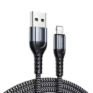Joyroom N10 séria King Kong sada 3 x nylonový kábel USB - Lightning kábel (0,25 m 1,2 m 2 m) 2,4 A šedý