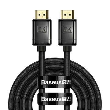 Kábel 2m Baseus High Definition Series HDMI 2.1 8K 60Hz 3D HDR 48Gbps Čierny