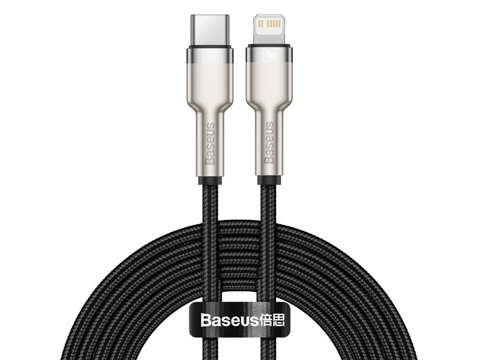 Kábel 2m Baseus Metal przewód USB-C Type C na Lightning PD 20W Black