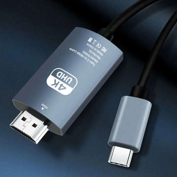 Kábel 2m adaptérový kábel Alogy USB-C typu C 3.1 na HDMI 4K/60Hz MHL 2m