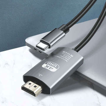 Kábel 2m adaptérový kábel Alogy USB-C typu C 3.1 na HDMI 4K/60Hz MHL 2m