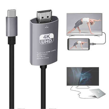 Kábel 2m adaptérový kábel Alogy USB-C typu C 3.1 na HDMI 4K/60Hz MHL 2m