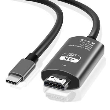 Kábel 2m adaptérový kábel Alogy USB-C typu C 3.1 na HDMI 4K/60Hz MHL 2m