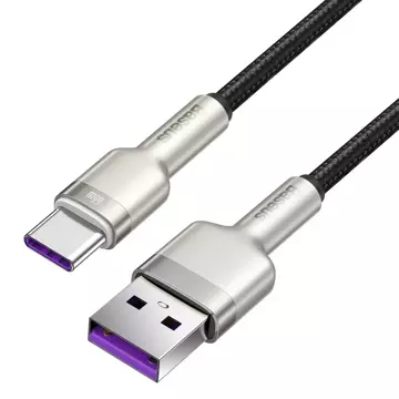 Kábel Baseus Cafule USB na USB-C, 66 W, 0,25 m (čierny)