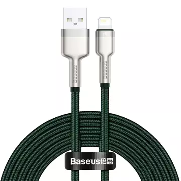 Kábel Baseus Cafule USB to Lightning, 2,4 A, 2 m (zelený)