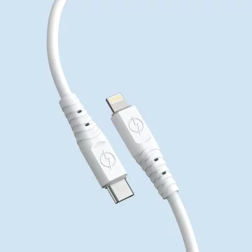 Kábel Dudao, kábel USB typu C - Lightning 6A 65W PD biely (TGL3X)