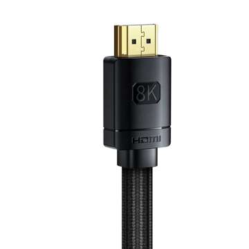 Kábel HDMI 2.1 Baseus High Definition Series, 8K 60Hz, 3D, HDR, 48Gbps, 2m (černý)