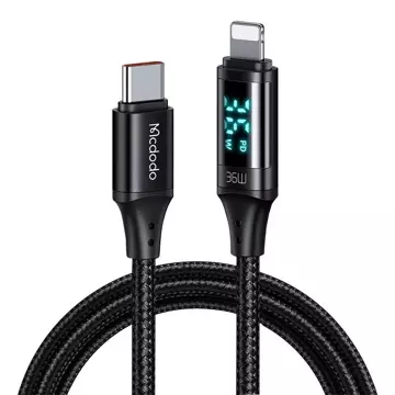 Kábel Mcdodo CA-1030 USB-C na Lightning, 36 W, 1,2 m (čierny)