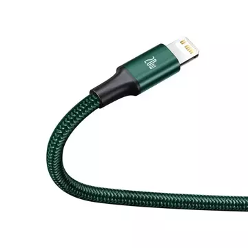 Kábel USB-C 3w1 Baseus Rapid Series, micro USB / Lightning / USB-C, 20 W, 1,5 m (zielony)